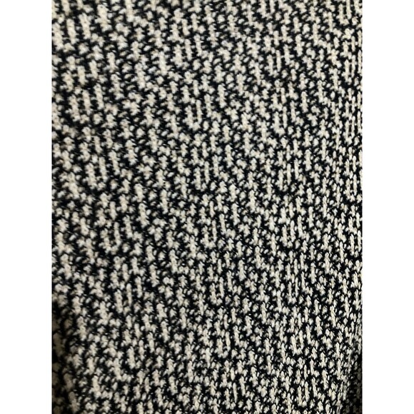 Arizona Jeans Women’s L Open Front Long Black Ivory Laced Sweater Top - Picture 4 of 8